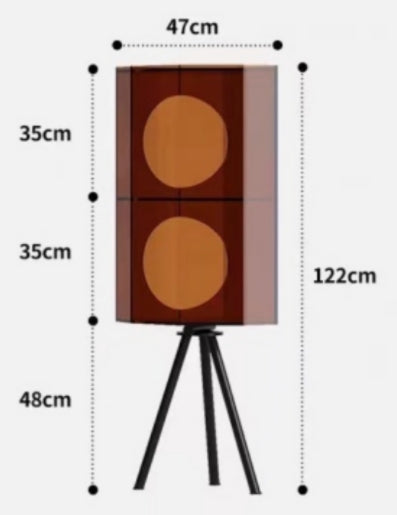 YISILE Acoustic Fluted Acrylic Corner Cabinet | Premium Media & Display Unit
