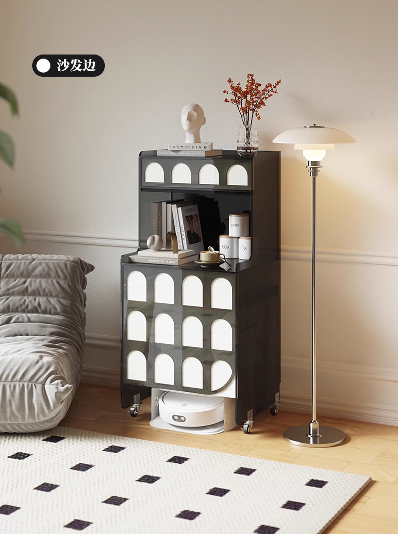 YISILE Alice Cloud Whale Luxury Acrylic Side Cabinet | Sculptural Curated Storage
