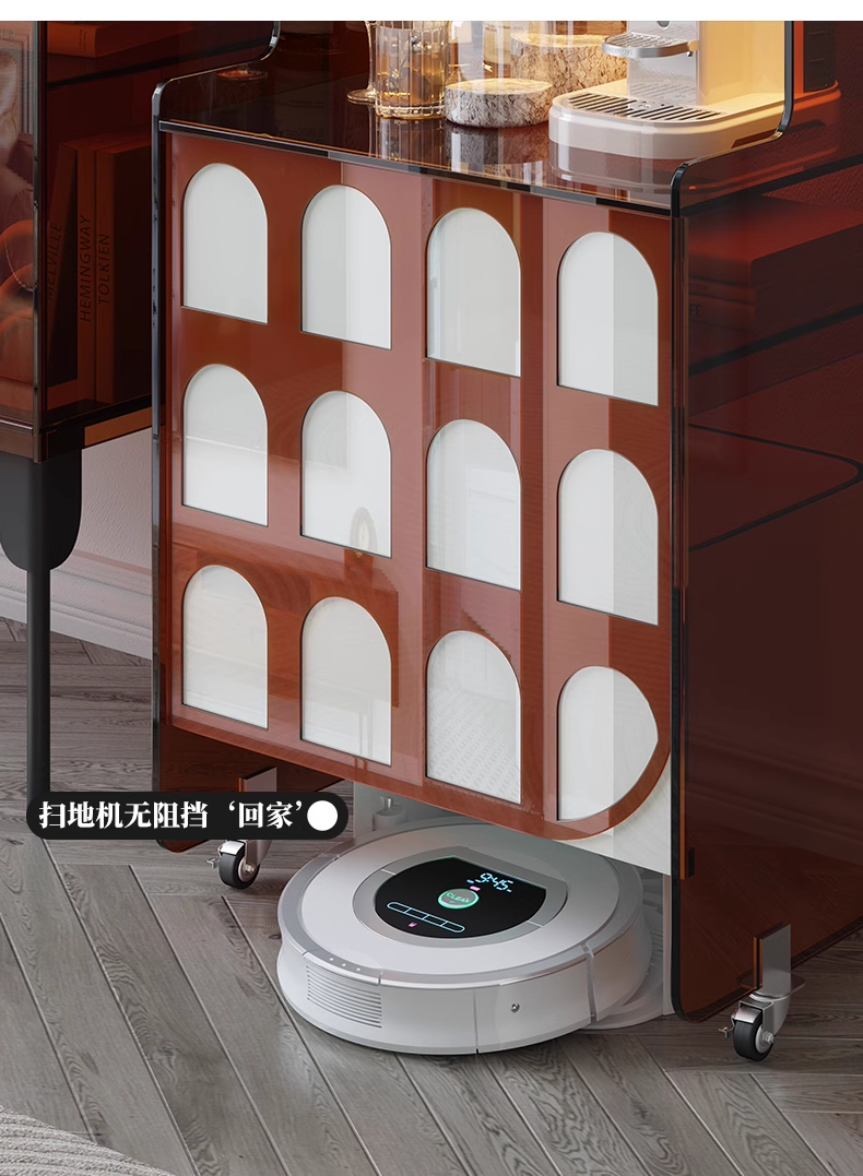 YISILE Alice Cloud Whale Luxury Acrylic Side Cabinet | Sculptural Curated Storage