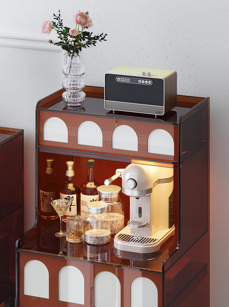 YISILE Alice Cloud Whale Luxury Acrylic Side Cabinet | Sculptural Curated Storage
