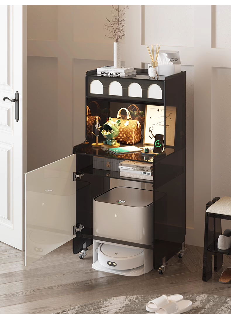 YISILE Alice Cloud Whale Luxury Acrylic Side Cabinet | Sculptural Curated Storage