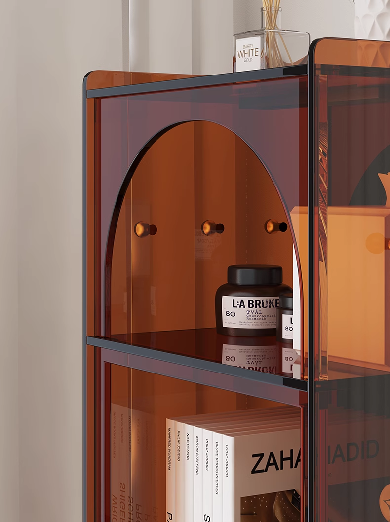 YISILE Beida Luxury Acrylic Rotating Mirror Cabinet | Full Length Spatial Wardrobe
