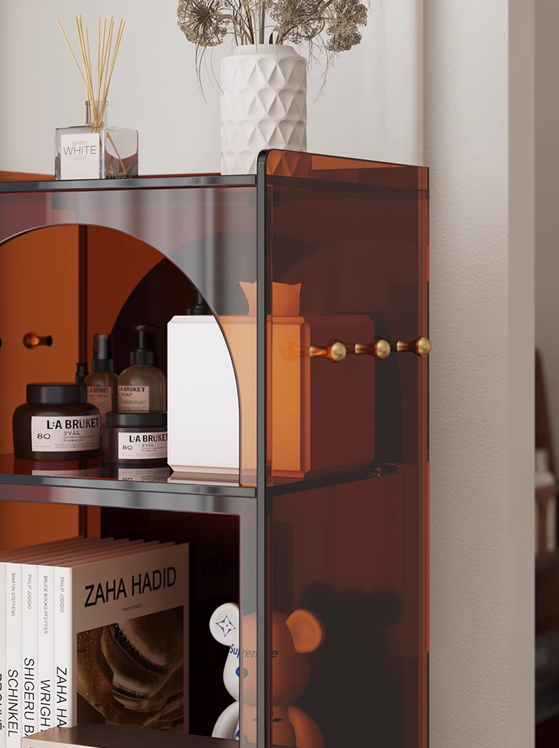YISILE Beida Luxury Acrylic Rotating Mirror Cabinet | Full Length Spatial Wardrobe