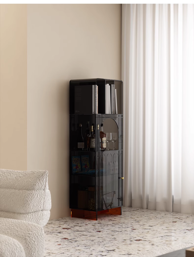 YISILE Berido Multi-Functional Acrylic Bookcase | Geometric Arch Luxury Organizer