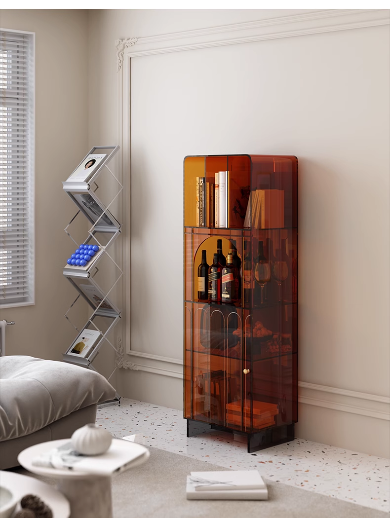 YISILE Berido Multi-Functional Acrylic Bookcase | Geometric Arch Luxury Organizer