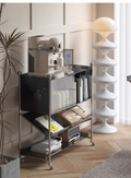 YISILE Blake Luxury Acrylic Sideboard | Accordion Pleated Buffet Console