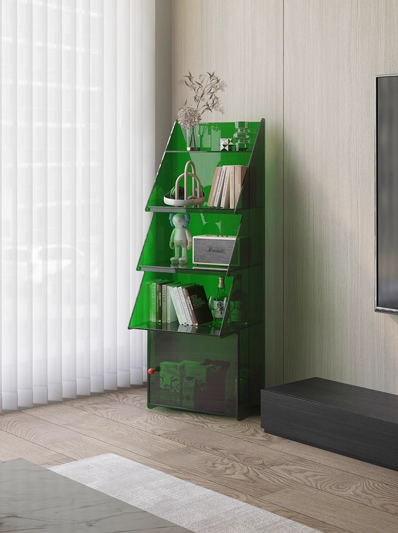 YISILE Christmas Tree Luxury Acrylic Cabinet | Conical Festive Corner Showcase