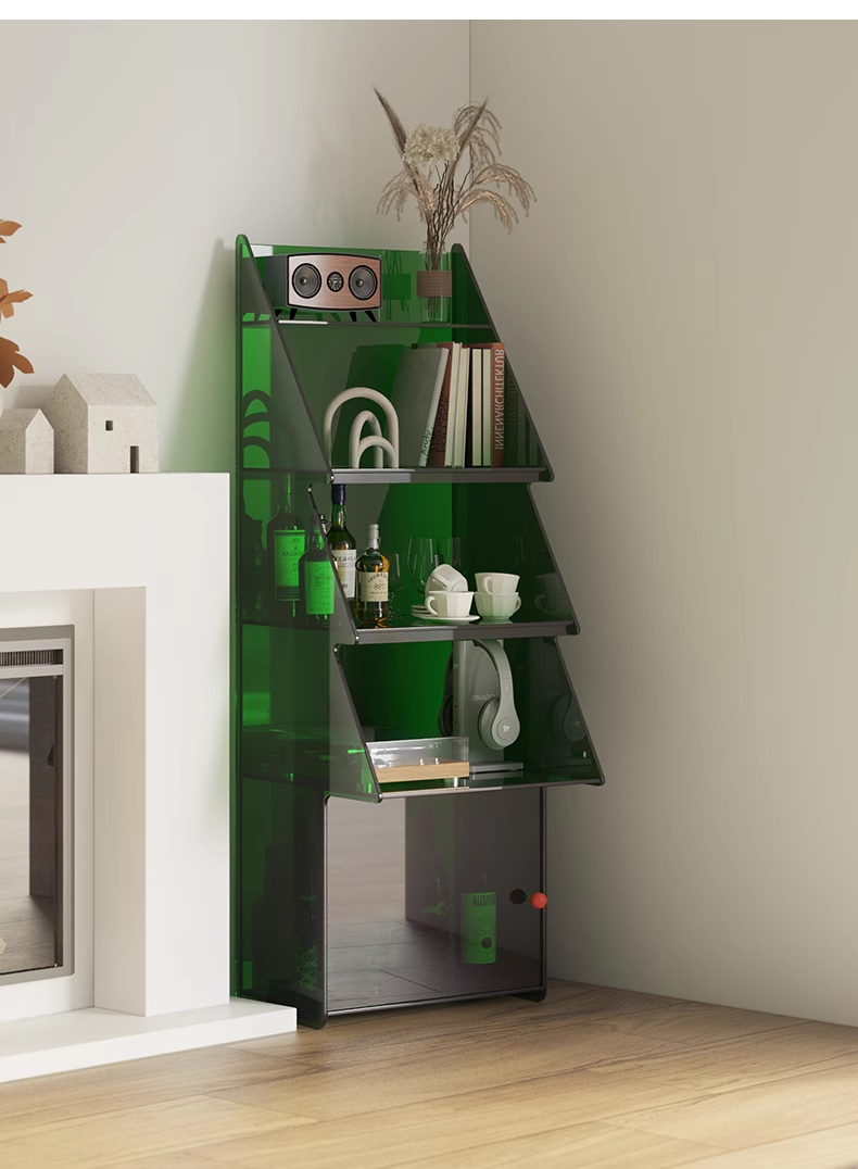 YISILE Christmas Tree Luxury Acrylic Cabinet | Conical Festive Corner Showcase