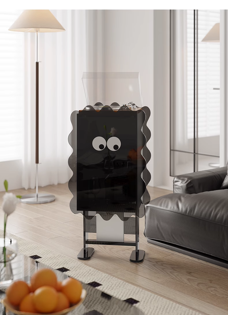 YISILE Cookie Playful Acrylic Side Table | Interactive Magazine & Tablet Desk