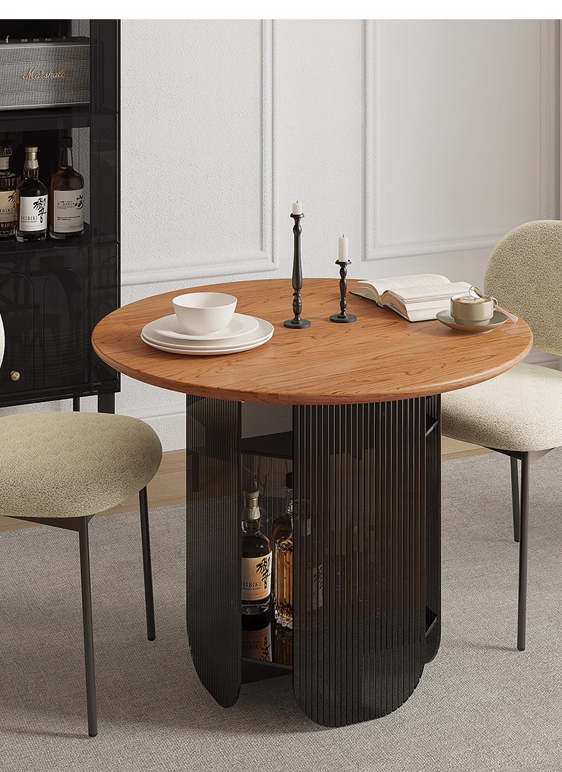 YISILE Half Moon Luxury Acrylic Dining Table | Semi-Circular Conversation Masterpiece