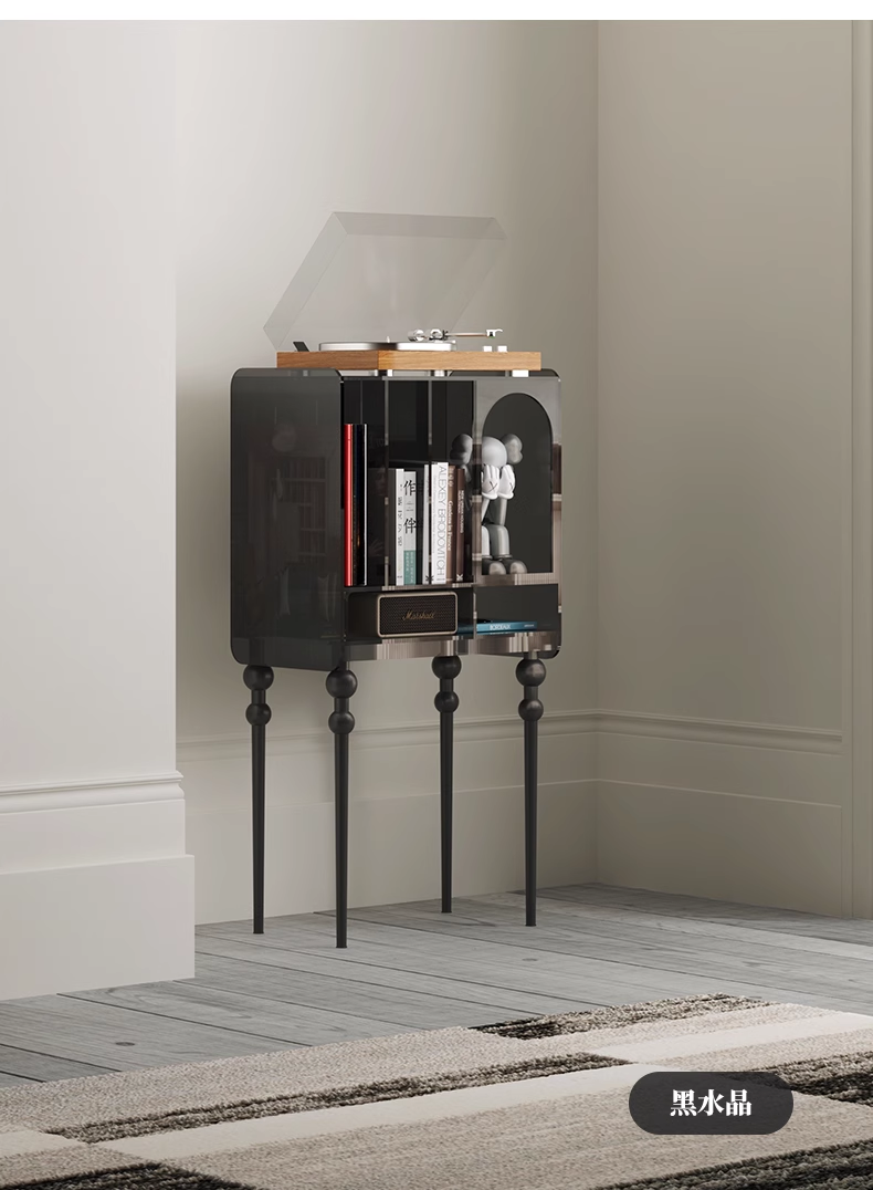 YISILE Narrator Arch Acrylic Book Sideboard | Curated Library Display Cabinet