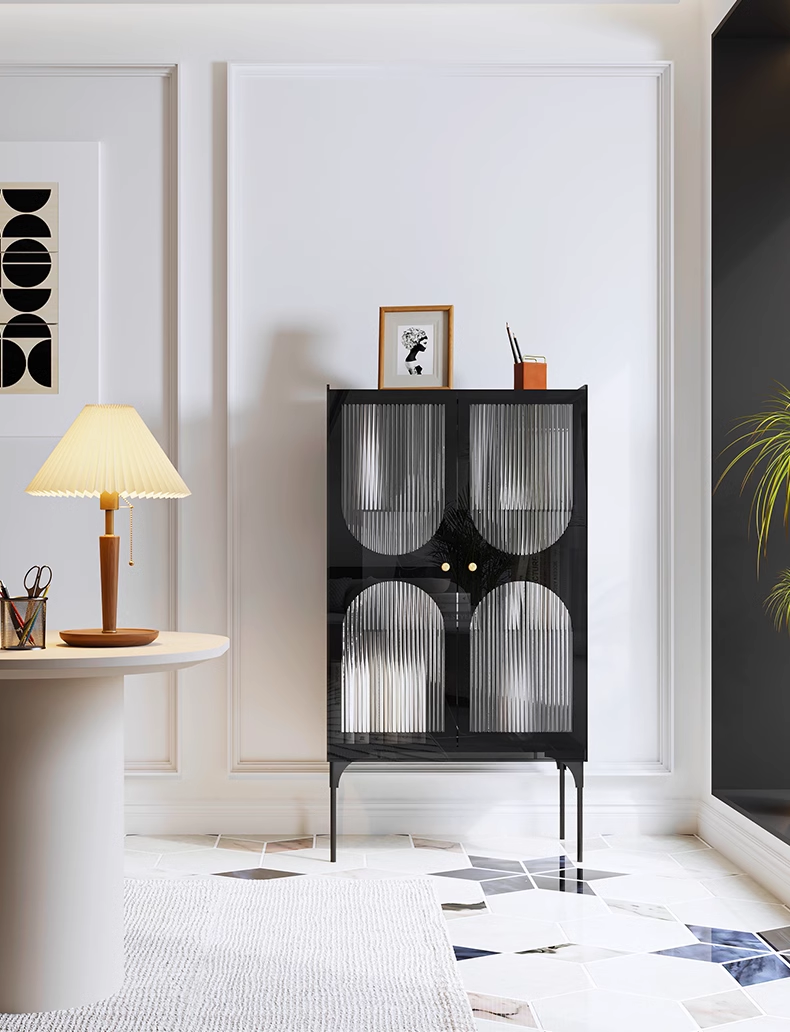 YISILE Premium Acrylic Collector Upright Sideboard | High-Capacity Storage Chest