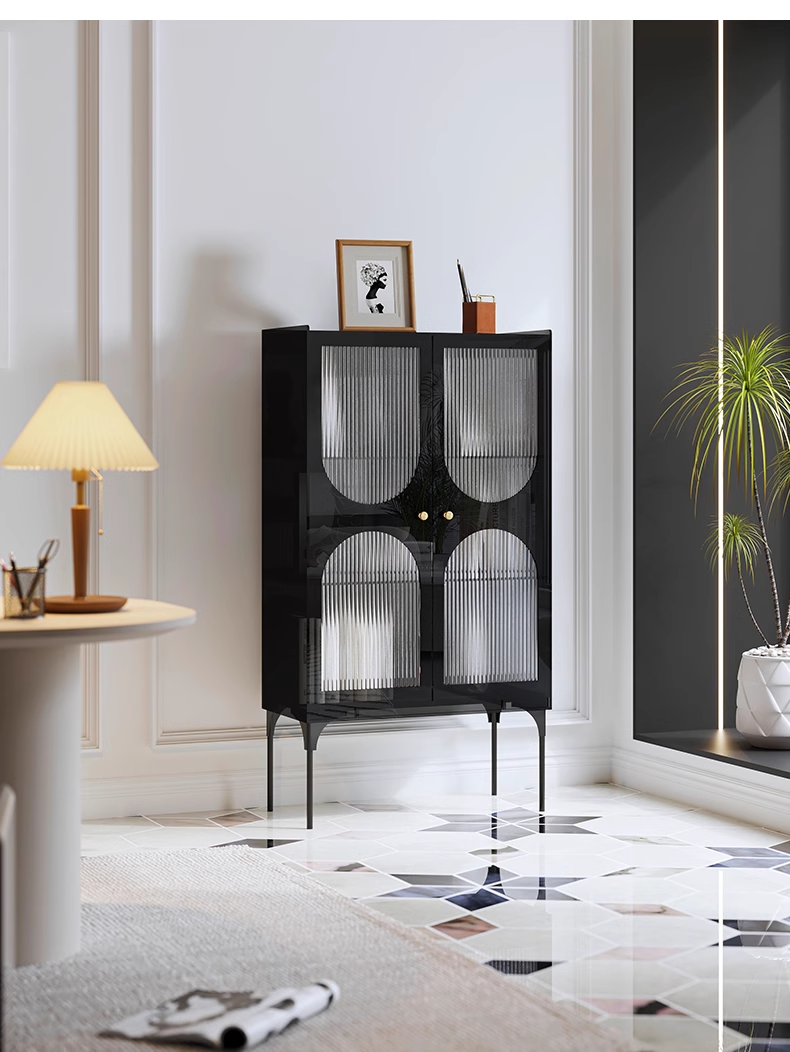 YISILE Premium Acrylic Collector Upright Sideboard | High-Capacity Storage Chest