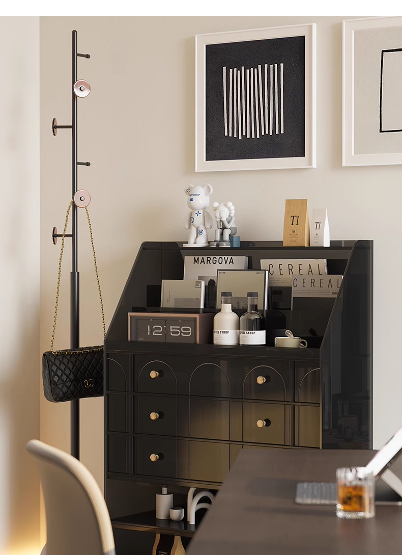 YISILE Princess Room Acrylic Sideboard | 9-Layer Compact Luxury Organizer