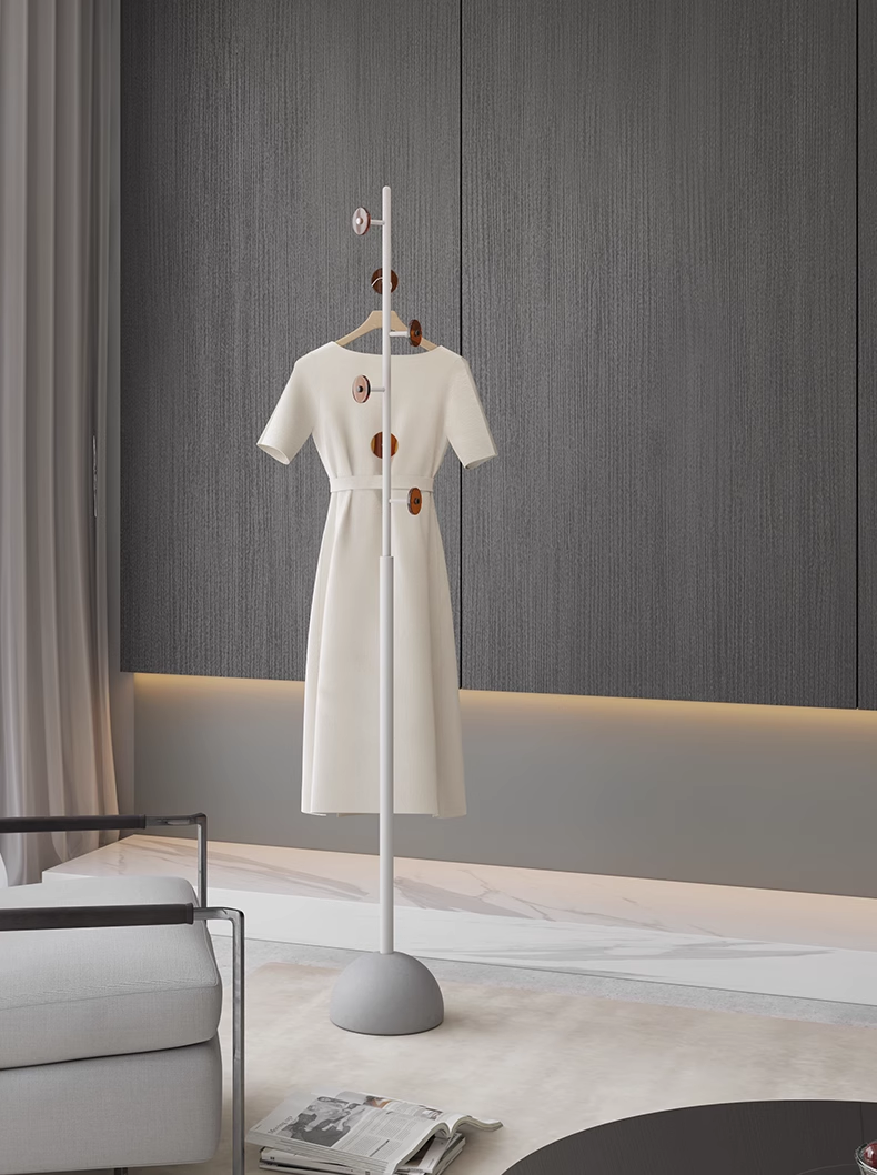 YISILE Sunrise Luxury Acrylic Coat Hanger | Slender Hourglass Wardrobe Pillar