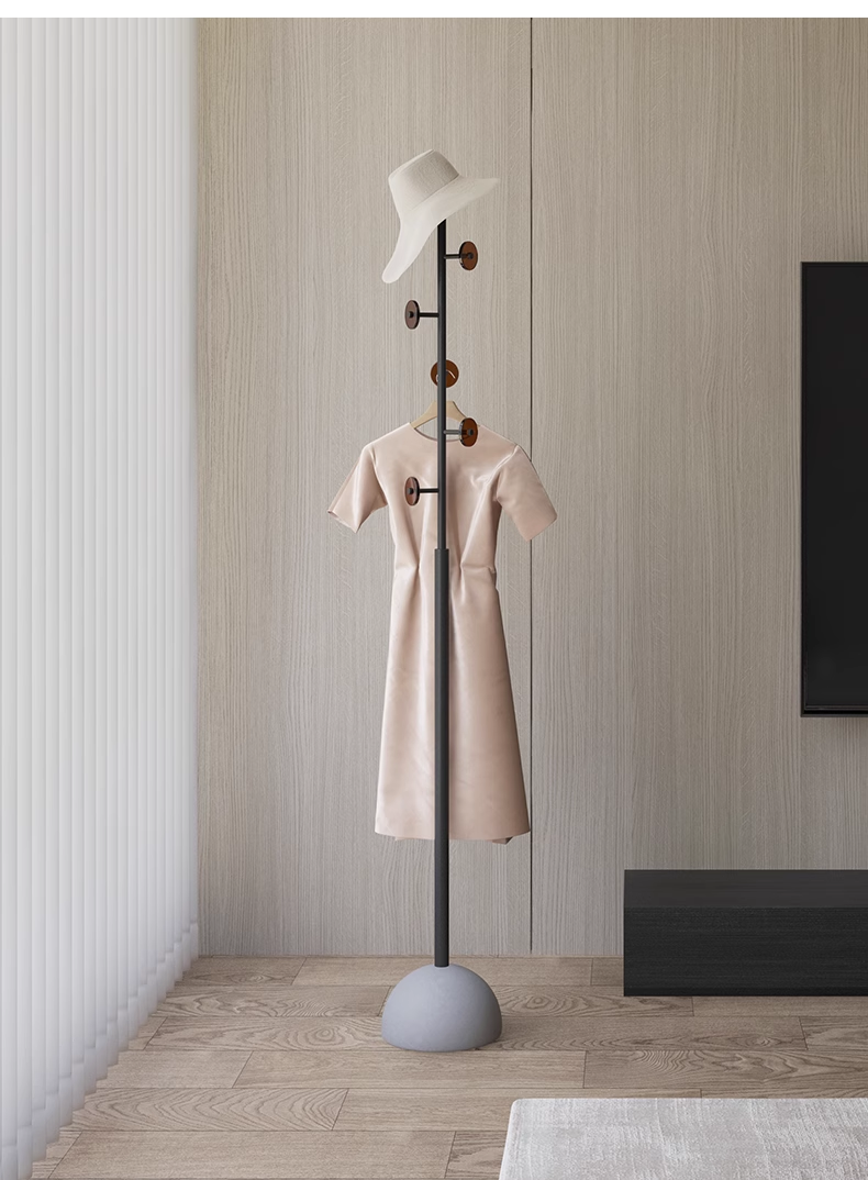 YISILE Sunrise Luxury Acrylic Coat Hanger | Slender Hourglass Wardrobe Pillar