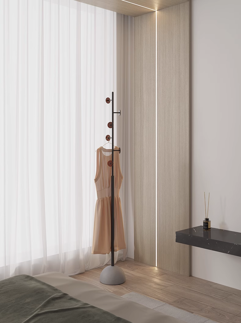 YISILE Sunrise Luxury Acrylic Coat Hanger | Slender Hourglass Wardrobe Pillar