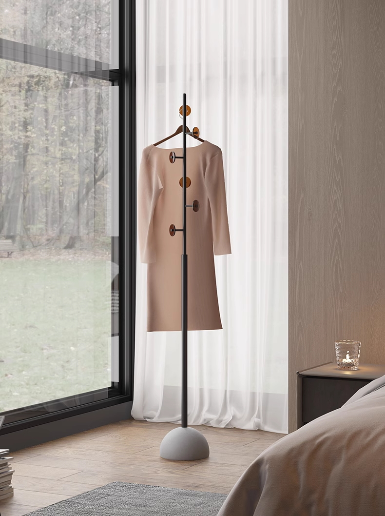 YISILE Sunrise Luxury Acrylic Coat Hanger | Slender Hourglass Wardrobe Pillar