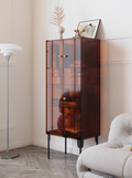 YISILE Titian Luxury Acrylic Sideboard | Double Tall Venetian Masterpiece Cabinet