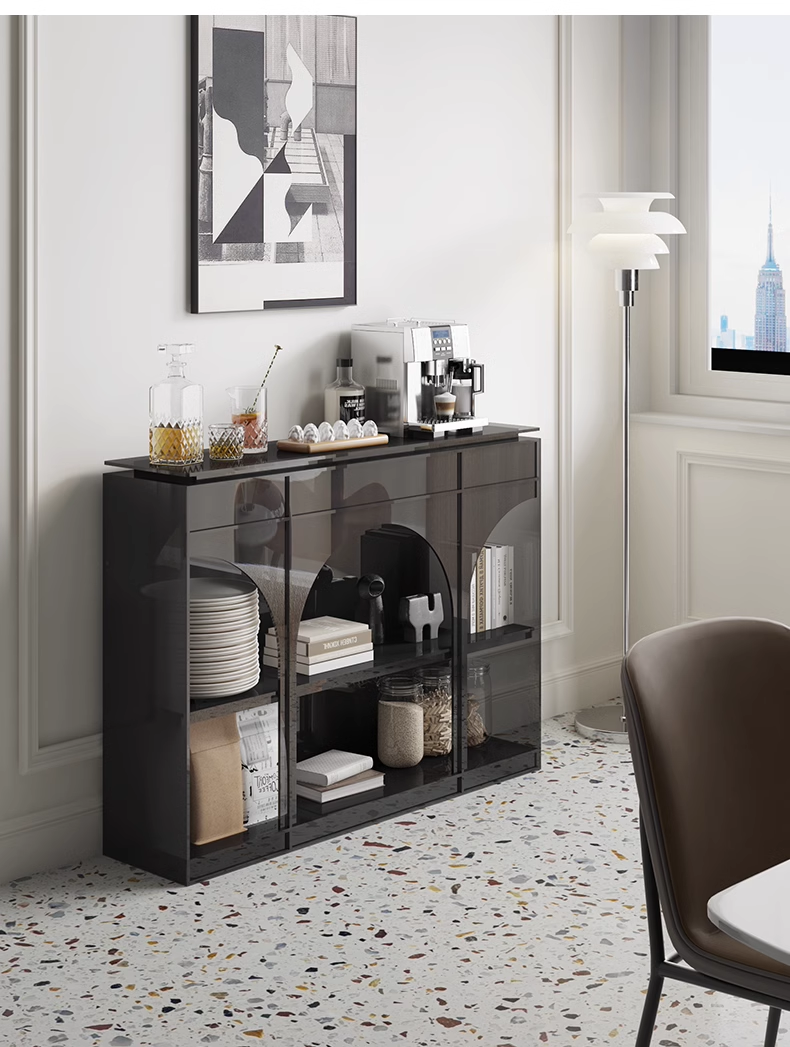 YISILE Tula Luxury Acrylic Console Table | Roman Arch Entryway Statement