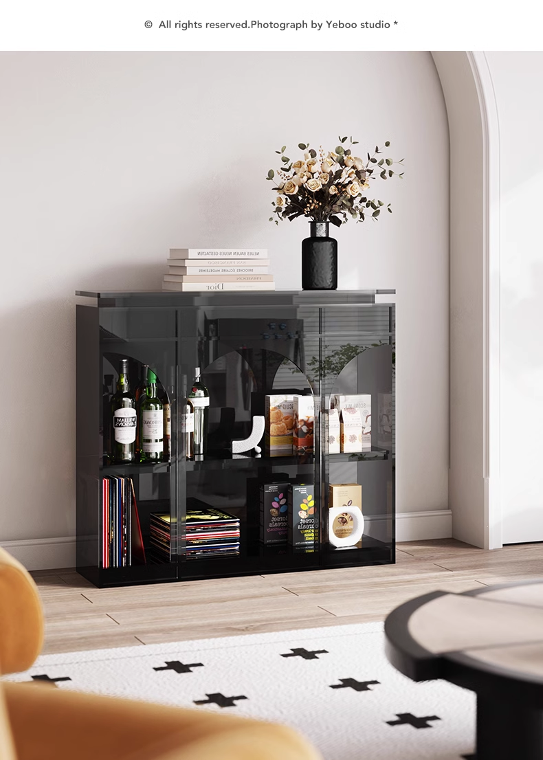 YISILE Tula Luxury Acrylic Console Table | Roman Arch Entryway Statement