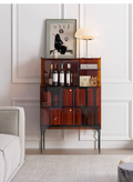 YISILE Yumi Narrow Acrylic Dining Sideboard | 0.25m² Space-Saving Kitchen Server